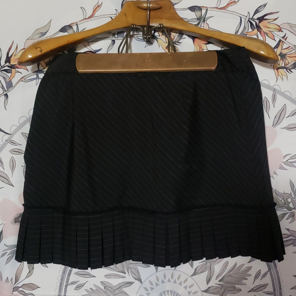 Mini Suit Ruffle Bottom Pin Stripe Skirt  8